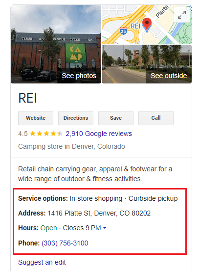 Local SEO optimized Google Profile